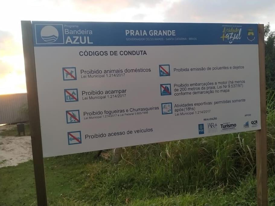 Apto 80M Da Praia Grande Vista Mar! Governador Celso Ramos Exteriör bild